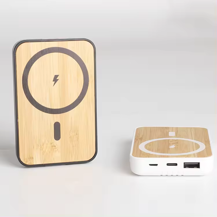 - The EcoLux 5000mAh Bamboo Power Bank -