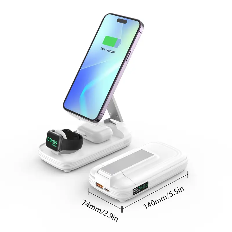 5-in-1 Portable/Wireless Charging Station