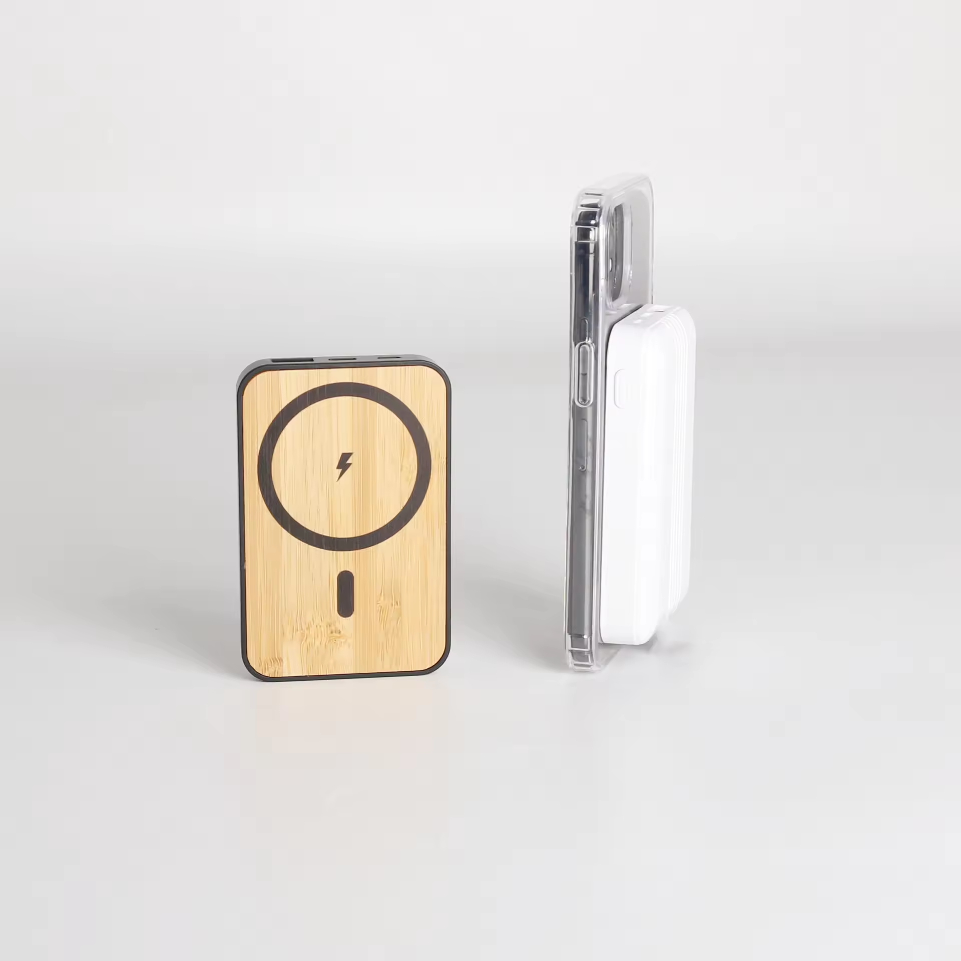 - The EcoLux 5000mAh Bamboo Power Bank -