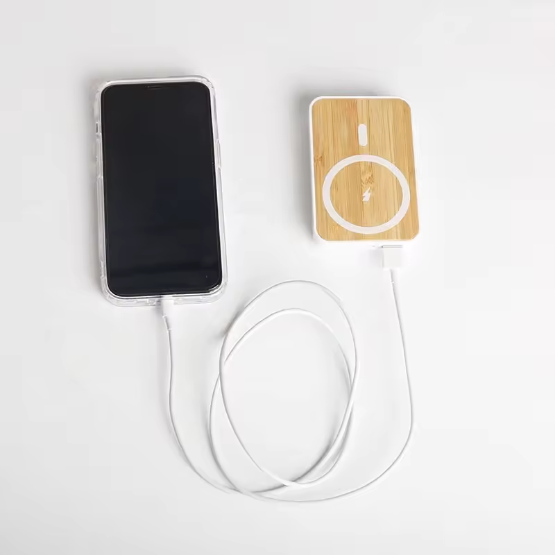 - The EcoLux 5000mAh Bamboo Power Bank -