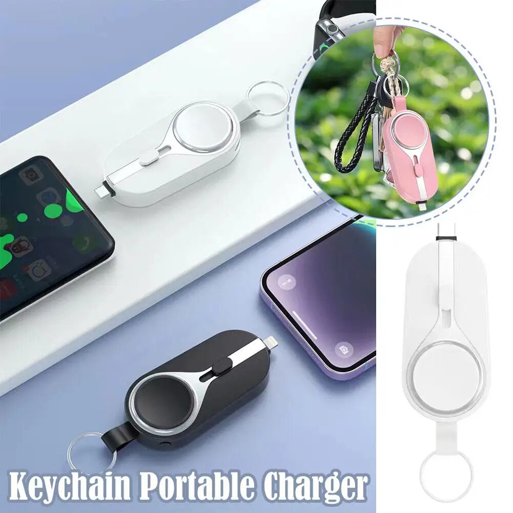 Keychain Sized Phone + Apple Watch Charger